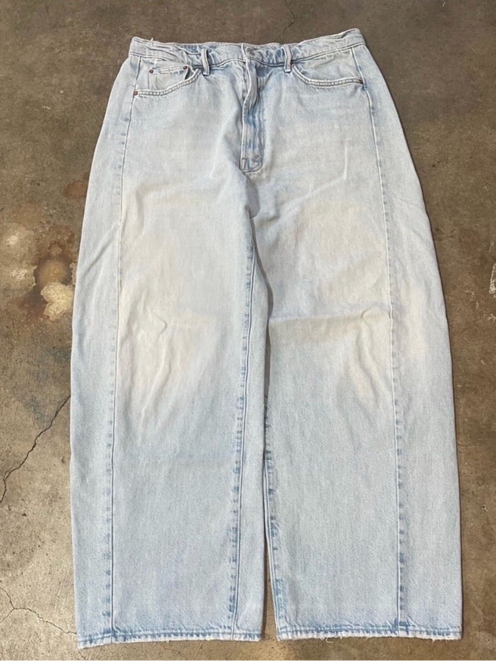 Mother full pipe flood jeans